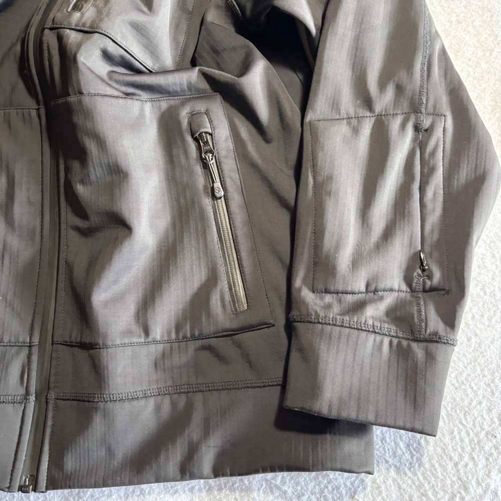 Graphene-X Hoodie-X Mens Large Black Reversible Technical Performance Jacket Zip - Picture 6 of 12